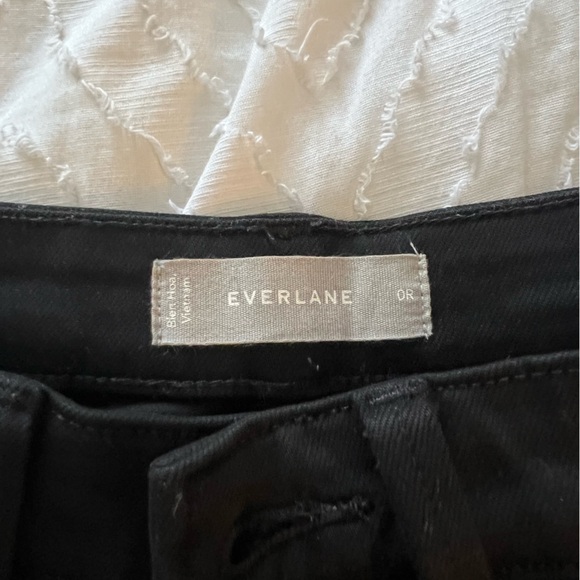 everlane cropped wide leg regular jeans black denim - Picture 3 of 6